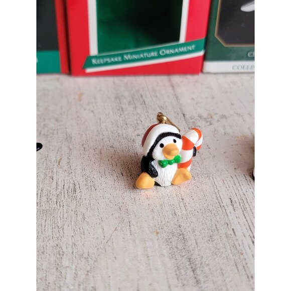 Hallmark miniature penguin ski Bell variety ornament Xmas - Picture 3 of 7